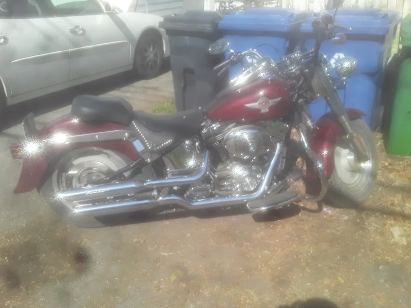 Motorcycle Harley davidson Flstf