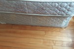 2 single beds mattress and box sprig only. No frame or head board