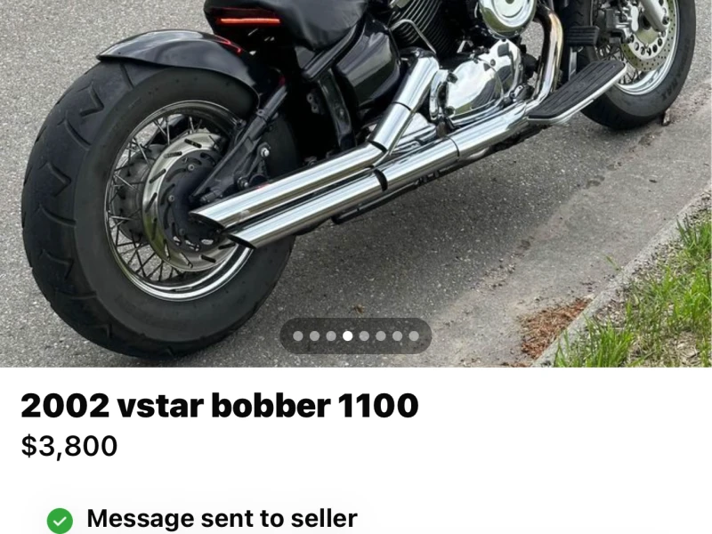 Motorcycle Yamaha Vstar 1100 bobber