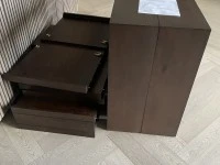 Dining table, bench, box