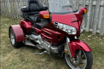 Motorcycle Honda GL 1800 with trike kit