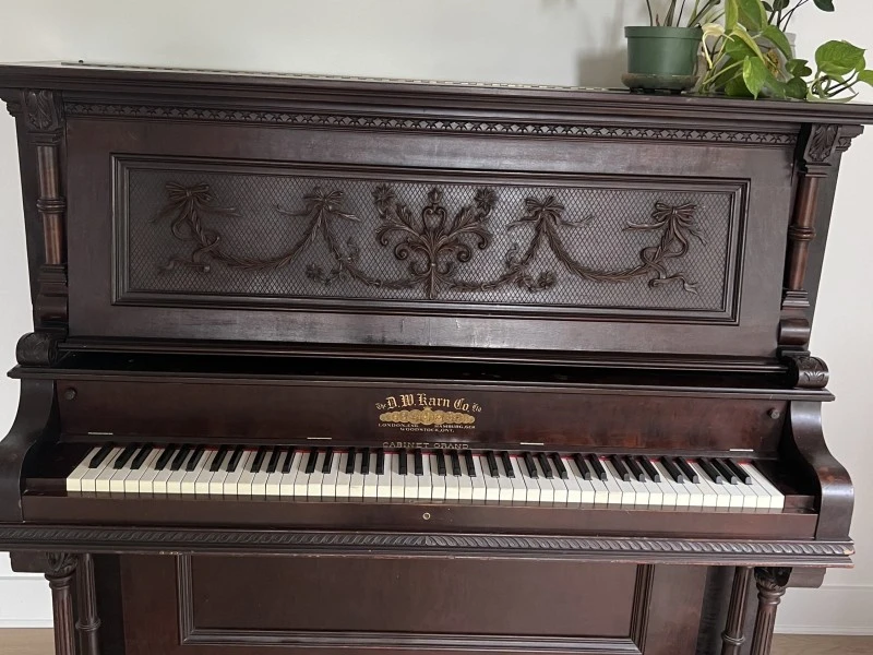 Older vintage upright piano very heavy