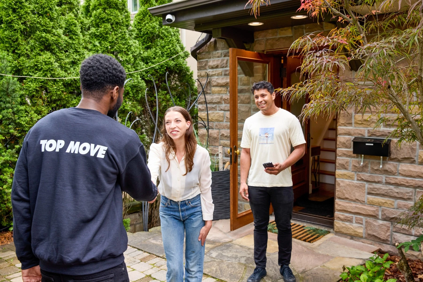 Confirm details with movers